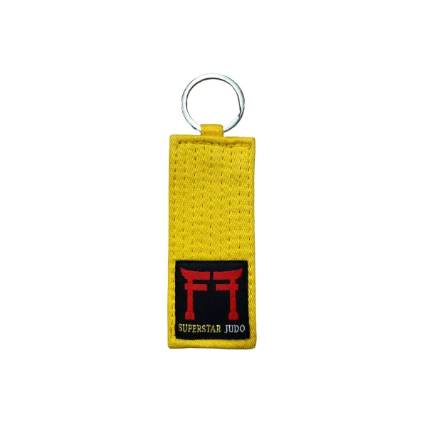 Judo Fighting Films Keychain Yellow