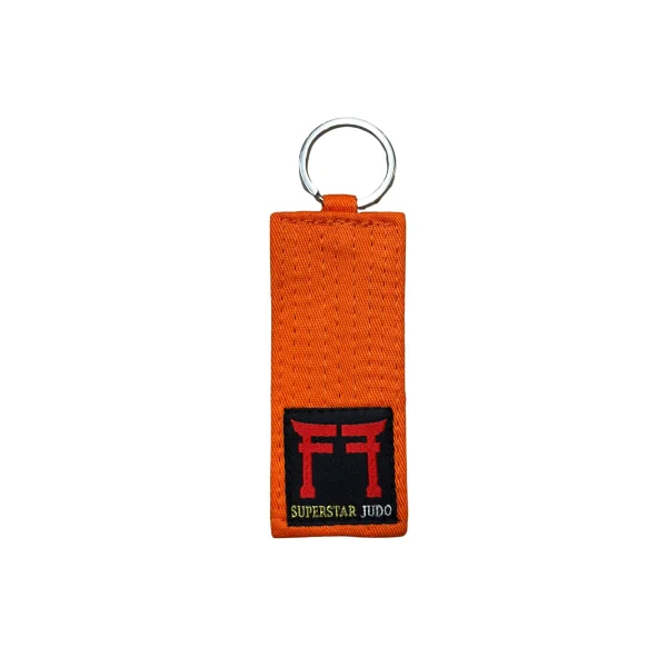 Judo Fighting Films Keychain Orange