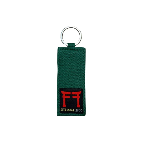 Judo Fighting Films Keychain Green
