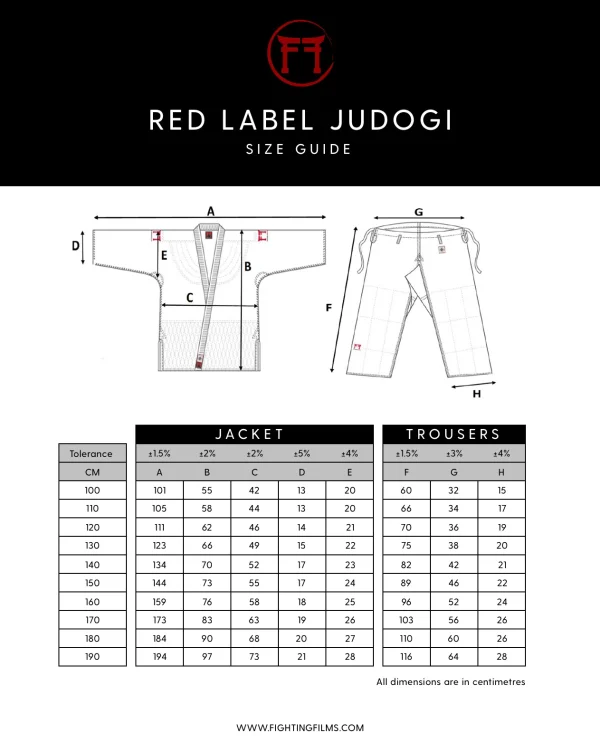 red label judogi 500ggr