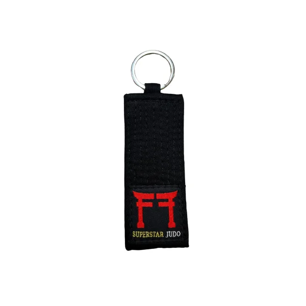 Judo Fighting Films Keychain Black